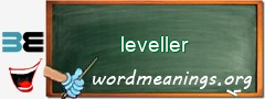 WordMeaning blackboard for leveller